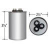 100335-09 - 40 + 5 uf MFD 370 440 Volt