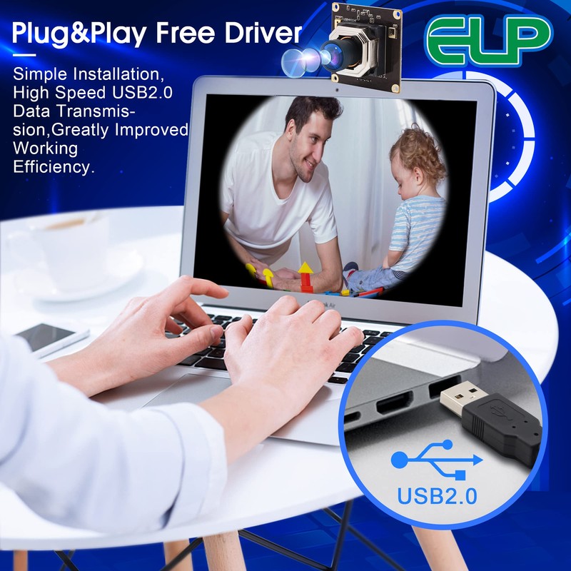 G 4K USB Camera Auto Focus Webcam Double Microphone 2160p