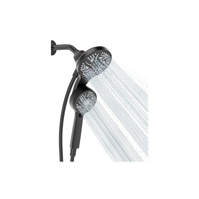 Cobbe High Pressure 3-Way Shower Head Combo, Hand Held Shower