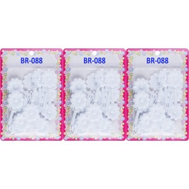 Tara Girls Self Hinge Plastic Bow Hair Barrettes Selection Pack Of 3 (COMBO25)