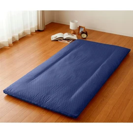 Merry Night PE13101-72 Futon Cover, Checkered Pattern, Navy, Single Long, Approx. 41.3 x 84.6 inches (105 x 215 cm), Glossy, Japanese Modern, Quick Drying, Wrinkle Resistant, Washable