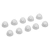 10pcs Sound Amplifier Closed Domes Single Layer Double Hole Silicone