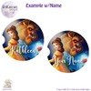 Beauty and the Beast Car Coasters Set of 2 with