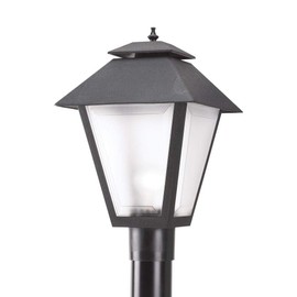 KastLite Outdoor Post Light Fixture, Fits 3" Lamp Post Outdoor Lighting - Anti-Rust Waterproof Lantern Pole Light, E26 Base - Yard Pathway Driveway Patio Deck Fence & Street Lighting