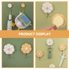 Cabilock 4pcs Daisy Sticky Hook daisy coat bags wall hanger