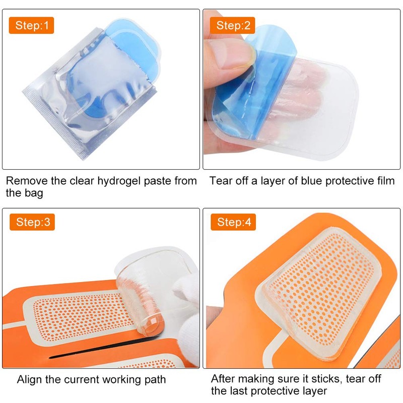 Dreamtop 60 Pcs (30 Packs) Abs Trainer Gel Pads Muscle