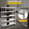 5 Tier Stainless Steel Shelving 47.5x18 Inch Heavy Duty Rack