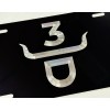 Diamond Etched Products Custom Cattle Ranch Brand Car Tag Diamond