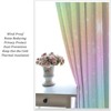 VUMIVI Rainbow Glitter Curtains Boho Colorful Gradient Pastel Stars Shiny