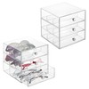 iDesign Divided 3-Drawer Stackable Organizer for Glasses, Sunglasses, and Readers