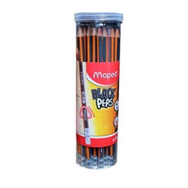Maped Black'Peps Triangular Graphite #2 Pencils School Pack, Pack con 36 lápices.