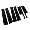 6Pcs B Pillar Posts Trim Glossy Black Firm Paste Exterior