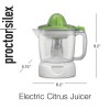 Proctor Silex Electric Citrus Juicer 34 oz Large Pitcher and