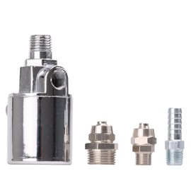 AOLIHAN Truck Air Horn Electric Solenoid Valve 1/4" NPT 12V/24V Train Horn Air Valve (Solenoid) universally for 1/4" ID Hose Chrome Plated Metal Housing