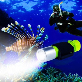 BlueFire Diving Torch, 1200LM XM-L2 LED Diving Torch, Professional Bright Waterproof Safety Underwater Lamp with Hand Strap
