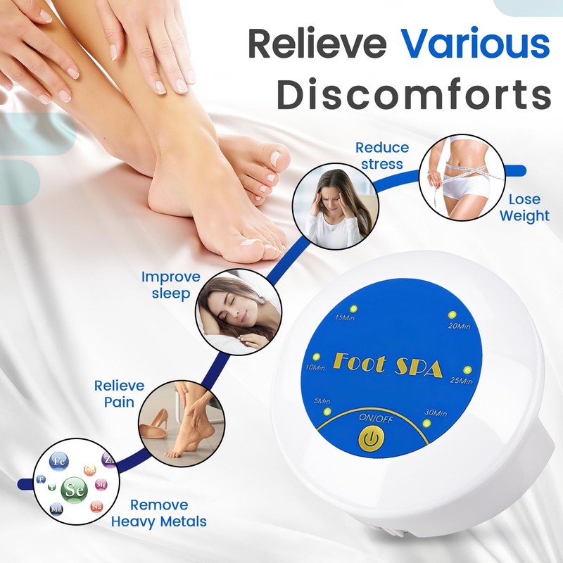 Ionic Foot Bath Detox Machine, Portable Feet Detox Machine for