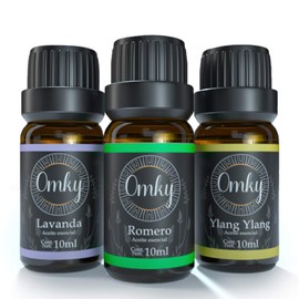 Set Aceites Esenciales + Pulsera Difusora de Lava Volcánica para Aromaterapia (Lavanda/Romero/YlangYlang)