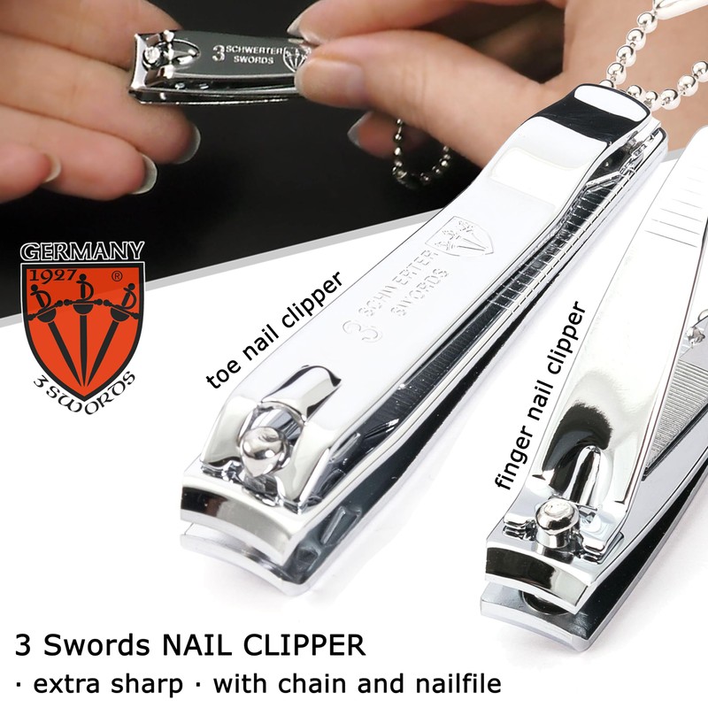 3 Swords Germany - manicure set with toe nail clipper,