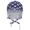 Sterntaler Unisex Children's Peaked Cap Neck Protection Whales Children's Hat,