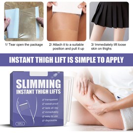 Instant Thigh Lifting Tape, Thigh Tightening Up Tape, Tape for Thigh Tightening, Cellulite Patches, Transparent Body Band for Tightening, Invisible Skin Thigh Lift Tape (Pack of 20)