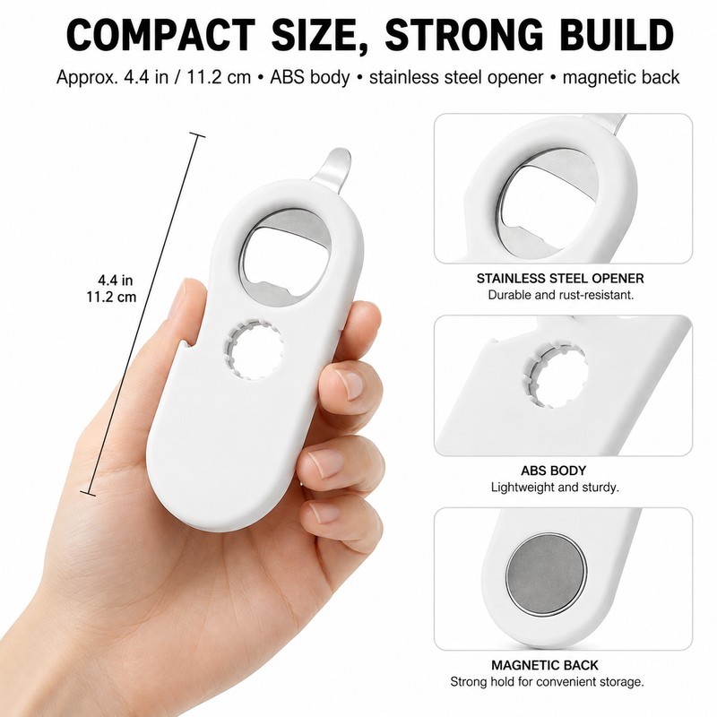 Multi-Purpose Bottle Opener for Kitchen Use – Stainless Steel Beer