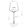 LUXBE - Crystal Wine Glasses 20.5-ounce, Set of 4 -