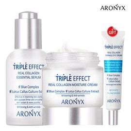 Aronix 트리플 이펙트 리얼 콜라겐 세럼+크림+아이크림 증정 Triple Effect Real Collagen Serum+Cream+Eye Cream Gift Set