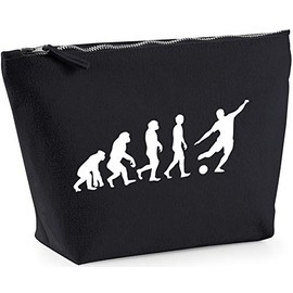 Hippowarehouse Football Player Evolution printed make up cosmetic wash bag 18x19x9cm