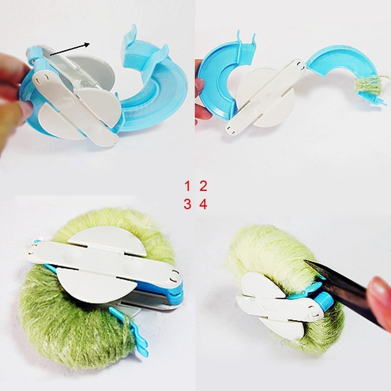 TaleeMall 4 Sizes (small to large) of Pom Pom Maker
