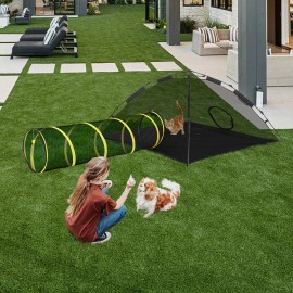 Unbranded Outdoor Cat Tunnel Rainbow Cat Enclosures Playground Tent for Small Medium Pets
