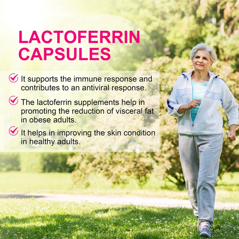 Aliness Lactoferrin LFS 90% 100mg Resistance Dietary Supplement 30 Capsules
