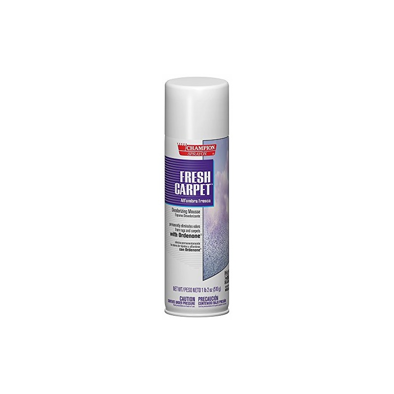 Champion 5147 Sprayon Fresh Carpet Deodorizing Mousse, 18 oz Aerosol