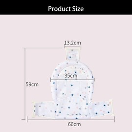 Syiyunran Baby T-taped bath mat with adjustable net, white, 1 piece, non-slip bath mat, baby bath net, non-slip bath seat net, adjustable bath seat net for 0-1 year old