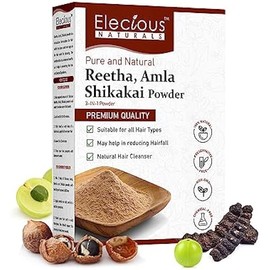 Naturals Amla, Reetha, Shikakai Powder for Hair 3-in-1 Natural Hair Cleanser 100% Natural, No Chemical, No Preservative SLS, Paraben Free Ready to Use