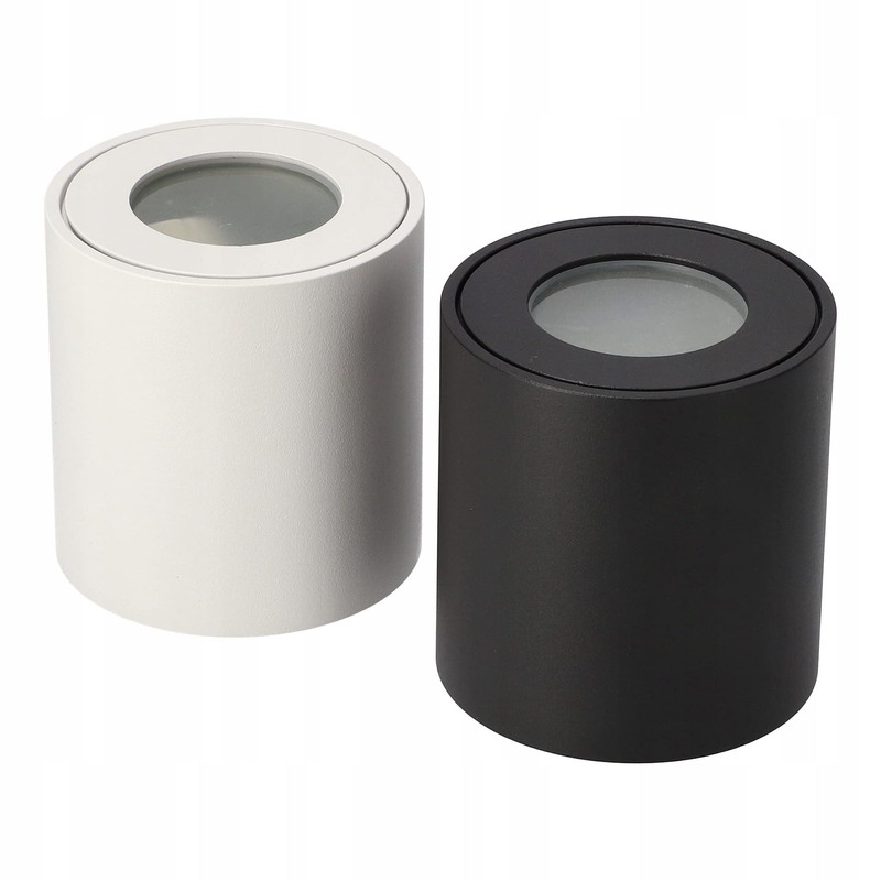 EDO Surface-Mounted Spotlight Clear Black IP44 Waterproof LED Ceiling Light