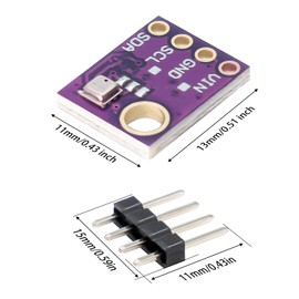 AYWHP 5 PCS 5V Digital Pressure Sensor Module Temperature and Humidity Sensor Atmospheric Pressure Sensor Module IIC I2C Compatible with Arduino