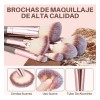 42pcs Brochas Maquillaje Profesional Esponjas Neceseres