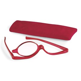 SAGEFINDS Magnifying Makeup Glasses | Single Swivel Lens | Magnifier for Cosmetics Application | Flip Down Makeup Readers for Women