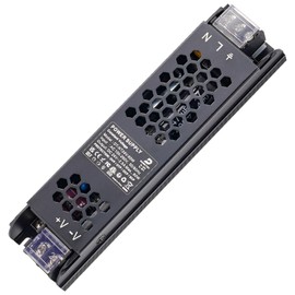 DUSKTEC LED Power Supply 24 V 60 W, Slim Transformer AC 220/230 Volt to 24 Volt DC, Slim LED Driver 2.5 A, DC 24 V Transformer LED Power Supply Constant Voltage for LED Strip Lamps