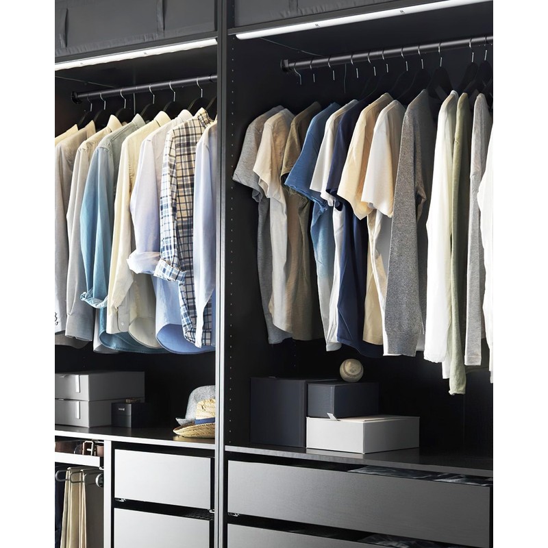 Closet Rods for Hanging Clothes, 17 to 84 Inches Stepless