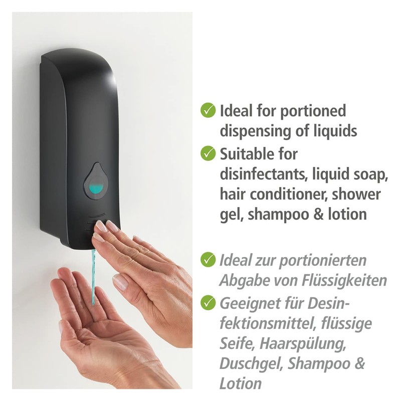 WENKO Peanut Beige Liquid Soap Dispenser Capacity 0.24 L, Glossy