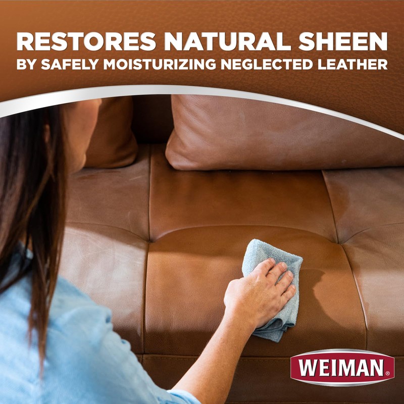 Weiman Leather Cleaner Wipes - Clean Condition UV Protection Help