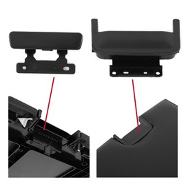 HECASA Center Console Armrest Latch Lid Compatible with 2007-2014 Chevy Suburban Silverado Tahoe Avalanche GMC Sierra Denali Yukon Replace for 20864151 20864153 20864154 Armrest Door Handle Lock Clip