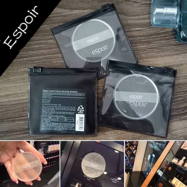Espoir Silicone puffs Glass transparent not eat powder face flutter