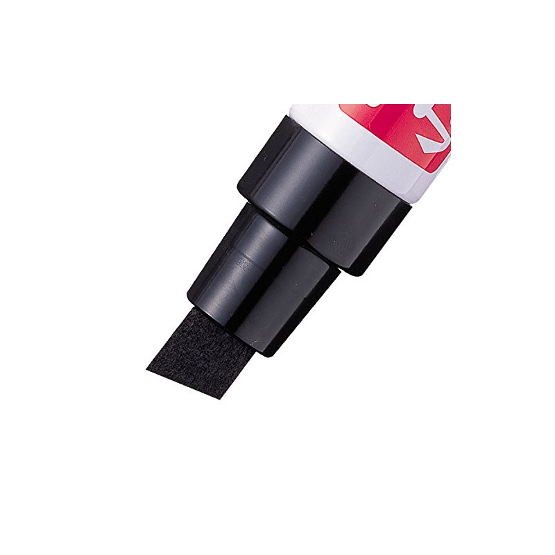 Pentel Jumbo Felt Pen, Large Chisel tip, Black permanent ink,
