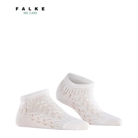 FALKE Women's Shiny W Sn Lyocell Short Plain Trainer Socks, White 2000 Trina Blaze, 35 - 38