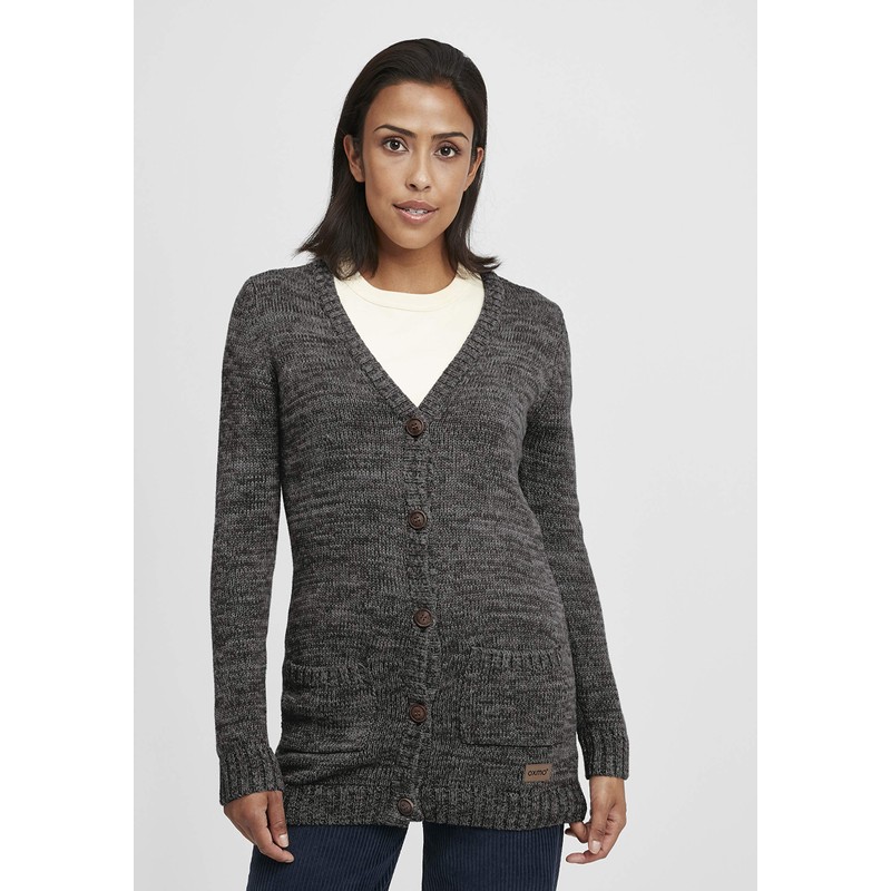 OXMO Philemona Women's Long Cardigan, Chunky Knit Cardigan, Long Knit