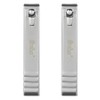 Good Change Matte Straight Toenail Clippers, Mixed Colors, 2 Pieces / 굿체인지 무광 일자 발톱깍이, 혼합 색상, 2개
