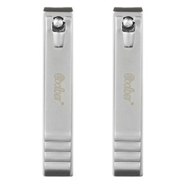 Good Change Matte Straight Toenail Clippers, Mixed Colors, 2 Pieces / 굿체인지 무광 일자 발톱깍이, 혼합 색상, 2개