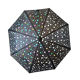 Goods4good Women Men Small Folding Folding Umbrella with Auto Opening 98cm Diameter, black/white